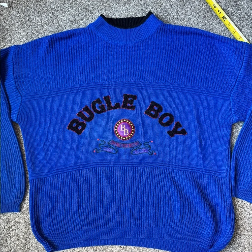 Bugle Boy Men's Royal Blue Crewneck Sweater